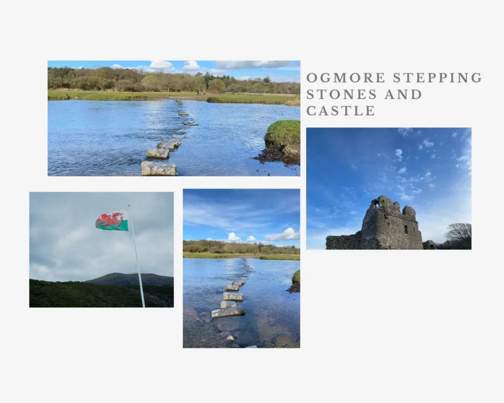 Ogmore Stepping Stones and Castle