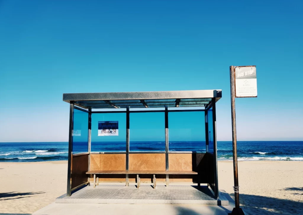 Using the bus service in Rhodes, Greece is a great cheap alternative to taxis or Uber