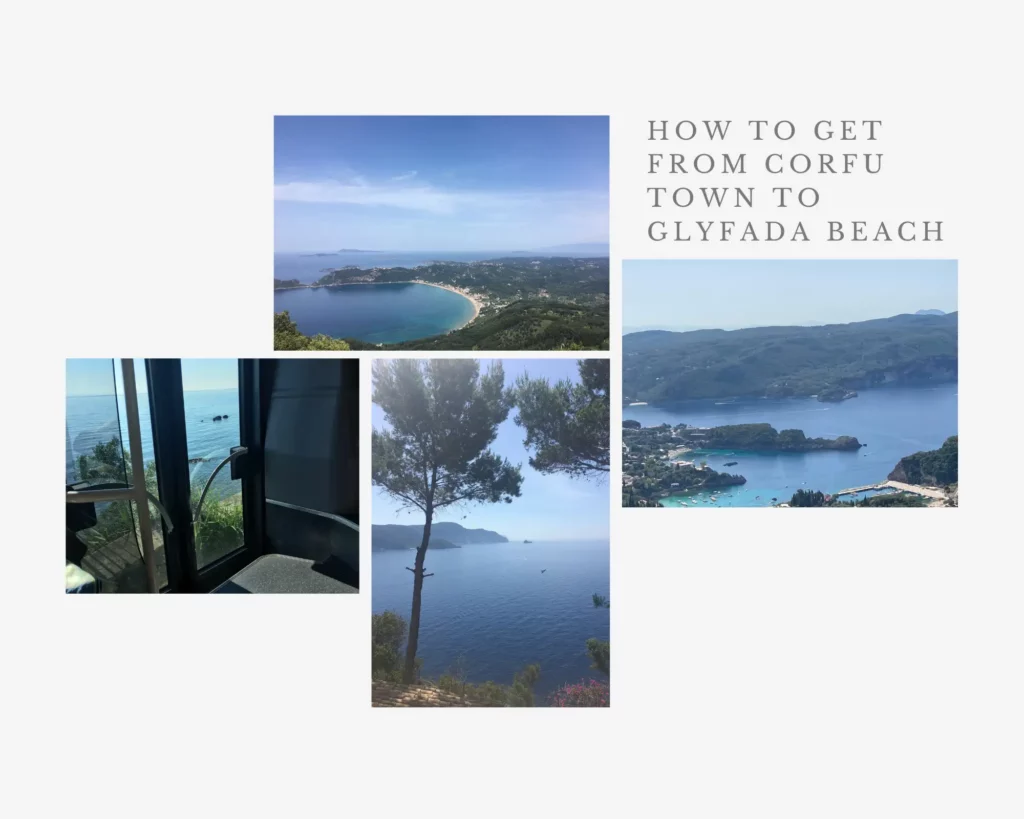How to get from Corfu Town to Glyfada beach- beach, sea, bus, Corfu