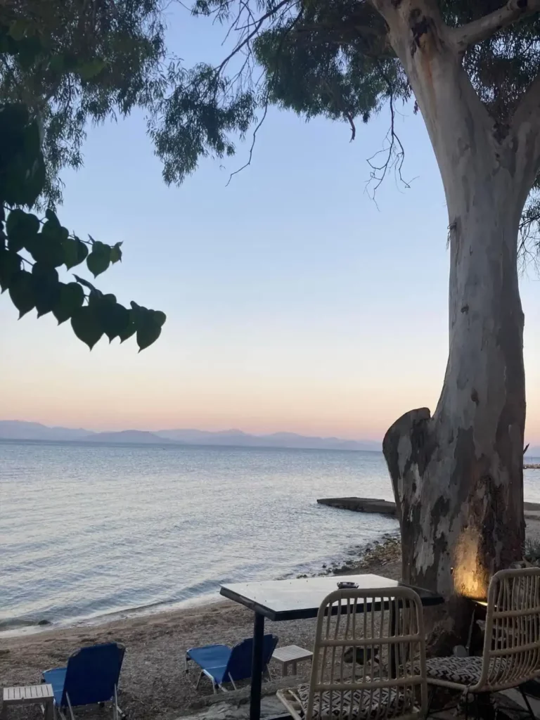 driving to Sidari at night- sunset,beach,sea,Corfu