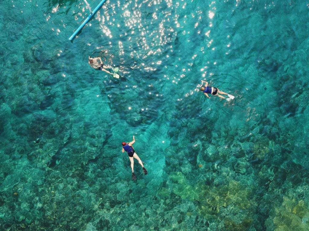 Best Private Sailing Charter For Large Groups in Malta, people swimming, snorkels, clear water in Malta