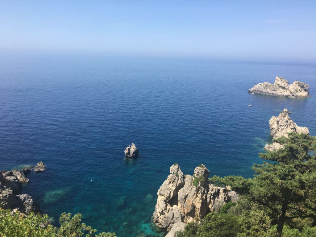 4- Day Private Cruise around Corfu, rocks, blue sea, blue sky, Corfu