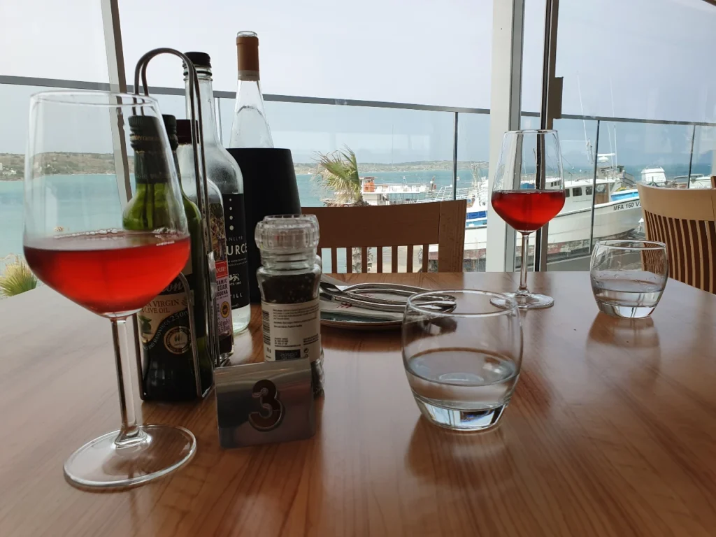 Food walking tours in Malta- wine, water views, table with a view, malta
