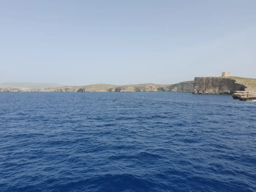You do not need a car to explore Gozo from Malta as you can use the ferry service as a foot passenger- blue water, cliff views, sea, Malta to
Gozo